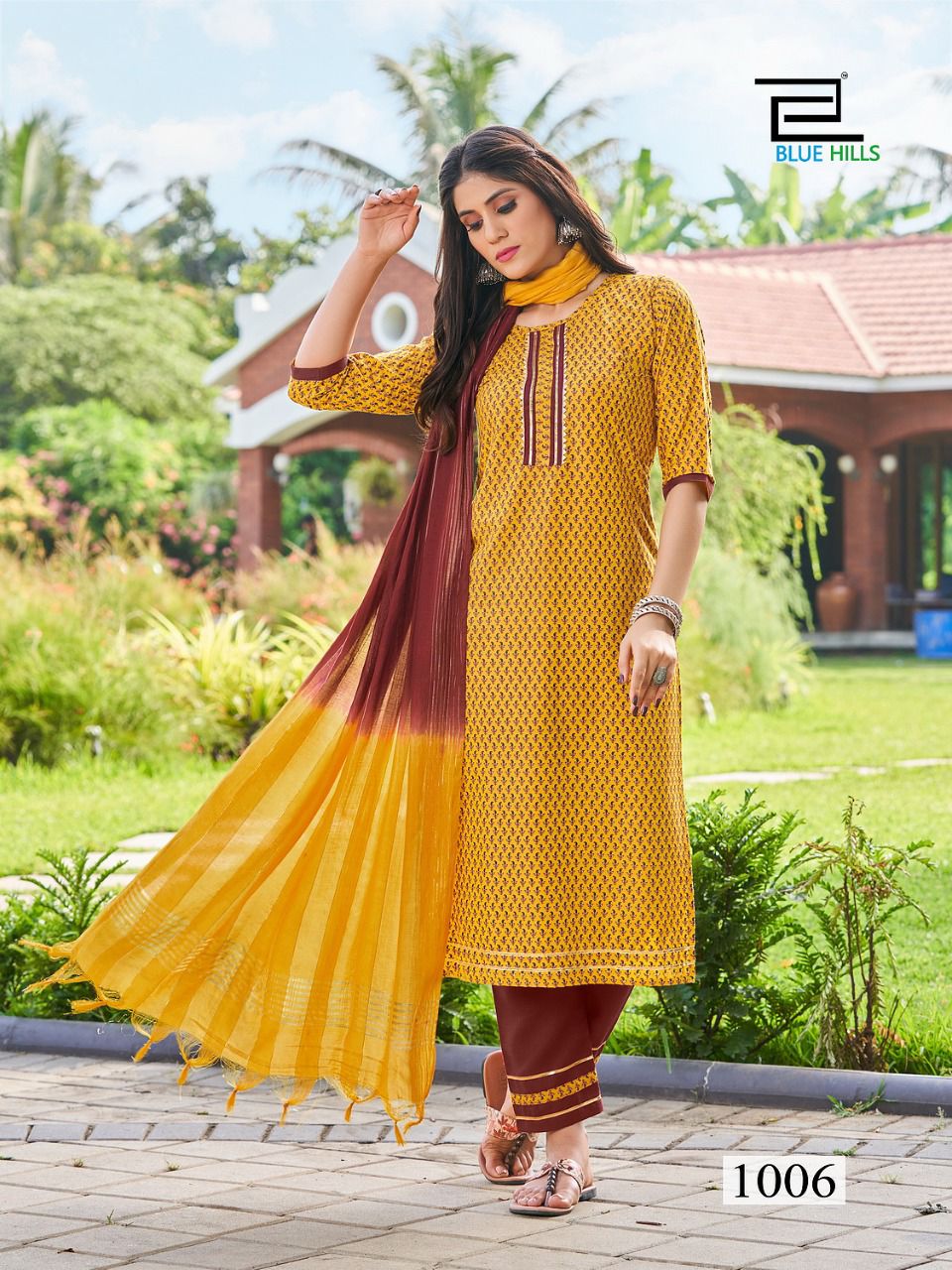 Blue Hills Lockup 1 Rayon Festive Wear Designer Rayon Ready Made Collection